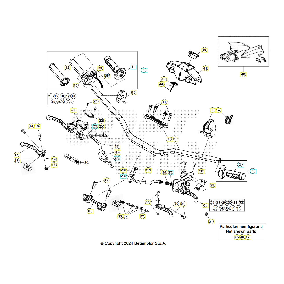 Beta RR250RC 25 Lenker/Armaturen Ersatzteile