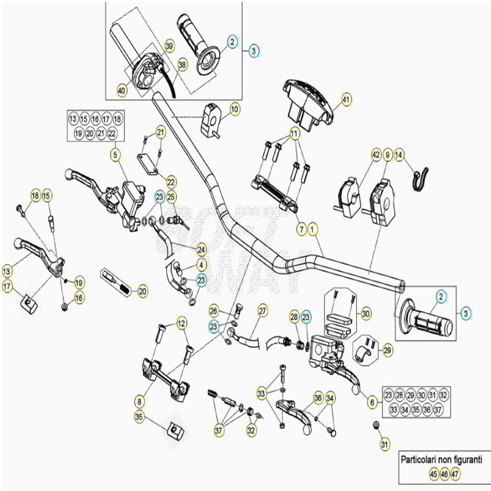 Beta RR300 20 Lenker/Armaturen Ersatzteile
