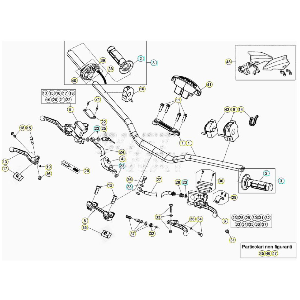 Beta RR300RC 20 Lenker/Armaturen Ersatzteile
