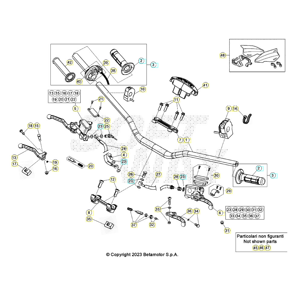 Beta RR300RC 22 Lenker/Armaturen Ersatzteile