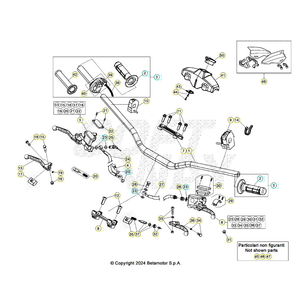 Beta RR300RC 25 Lenker/Armaturen Ersatzteile