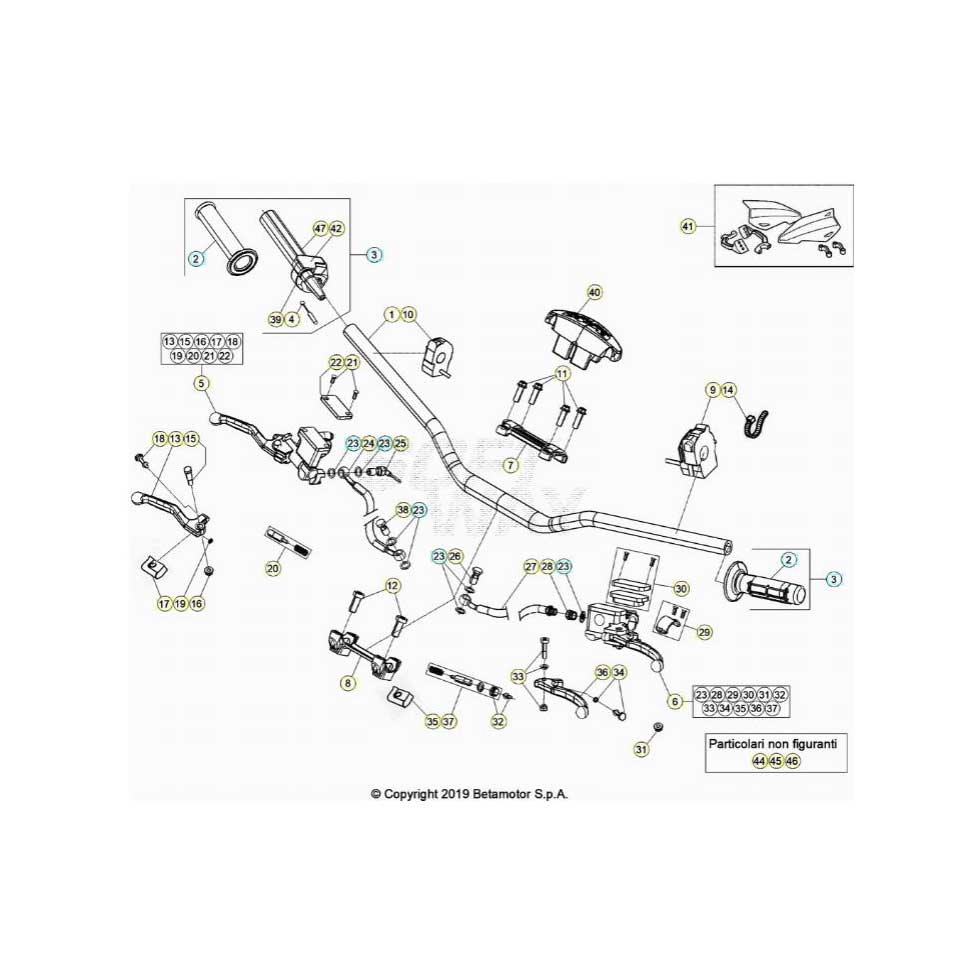Beta RR430RC 20 4T Lenker/Amaturen Ersatzteile Beta RR430RC 20 4T Lenker/Amaturen Ersatzteile
