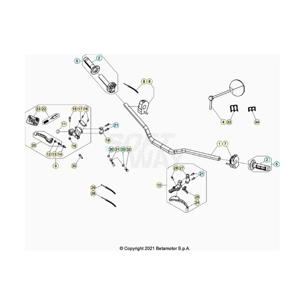 Beta RR50RC 21 Lenker/Armaturen Ersatzteile
