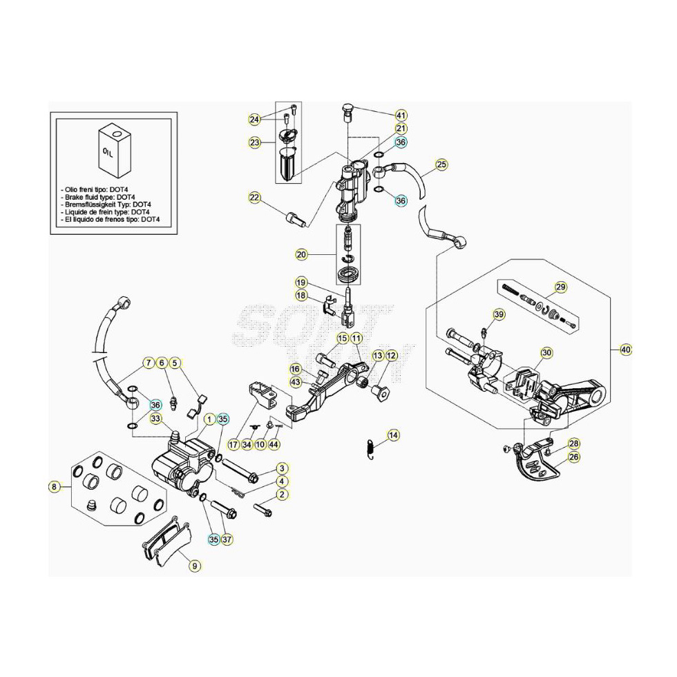 Beta EVO125 20 Bremsen Ersatzteile Beta EVO125 20 Bremsen Ersatzteile