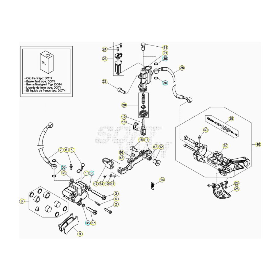 Beta EVO300 2T 20 Bremsen Ersatzteile Beta EVO300 2T 20 Bremsen Ersatzteile
