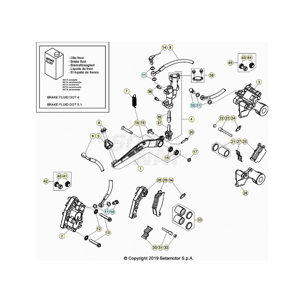 Beta RR125RC 20 Bremsen Ersatzteile