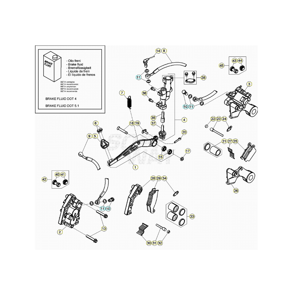 Beta RR350 20 Bremsen Ersatzteile Beta RR350 20 Bremsen Ersatzteile