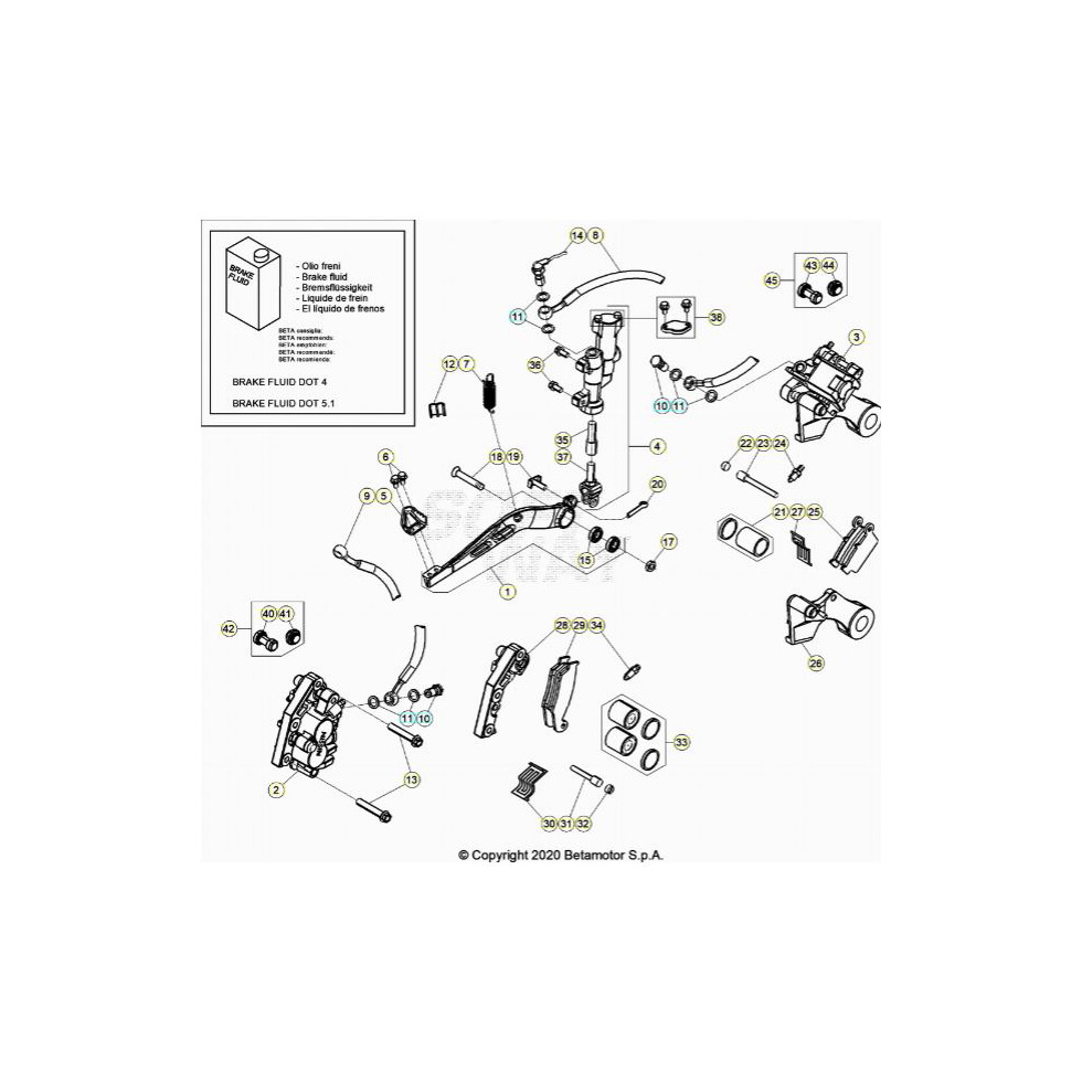 Beta RR480 23 Bremsen Ersatzteile