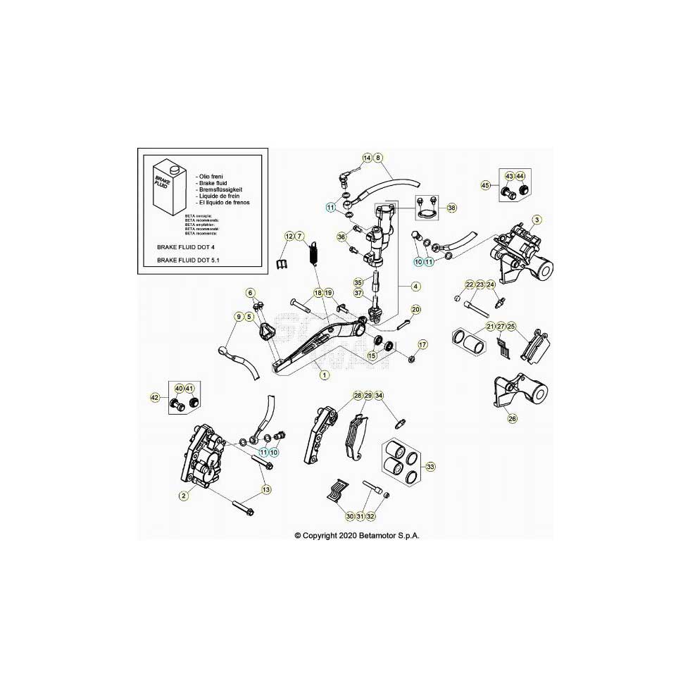 Beta RR430RC 21 4T Bremsen Ersatzteile