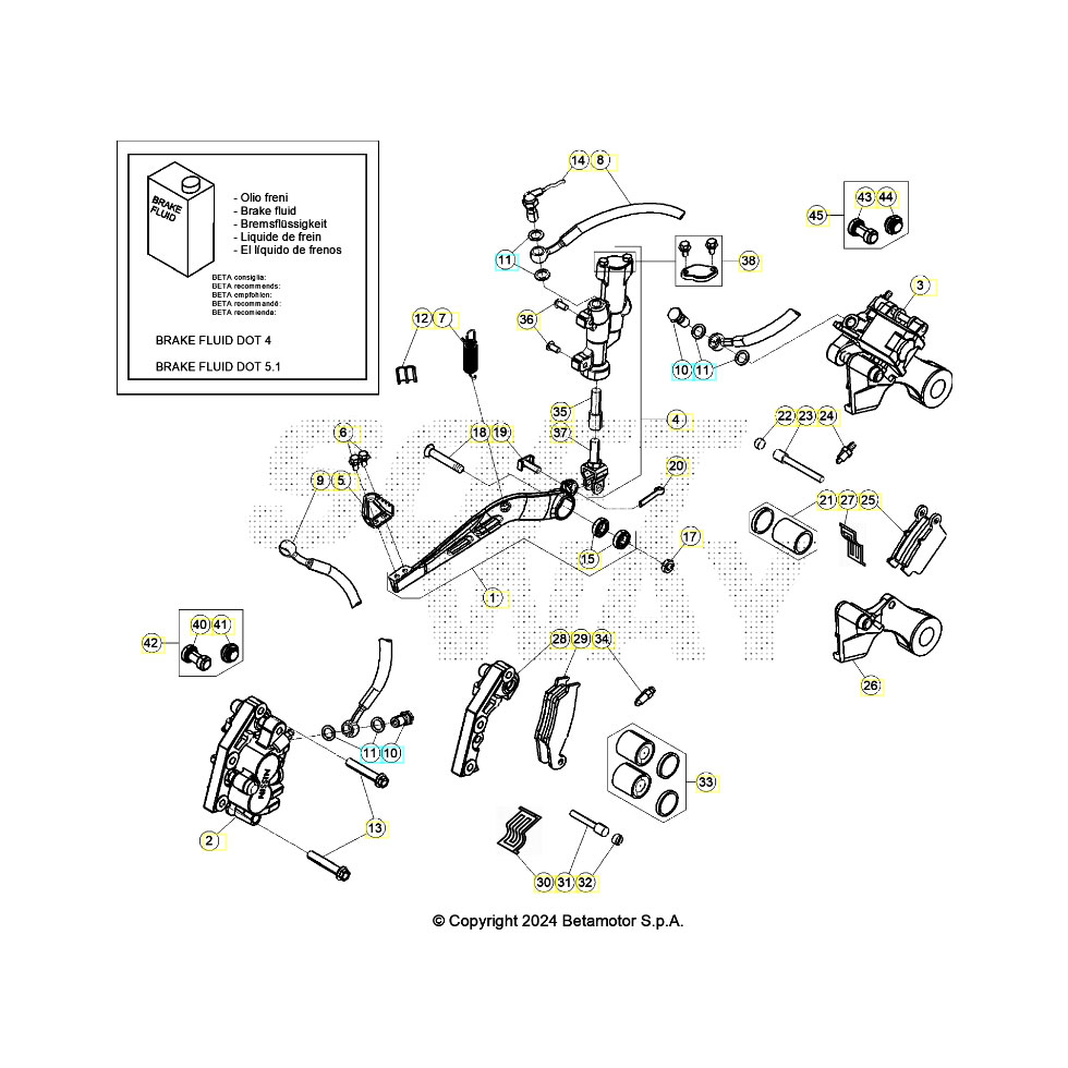 Beta RR480 24 Bremsen Ersatzteile