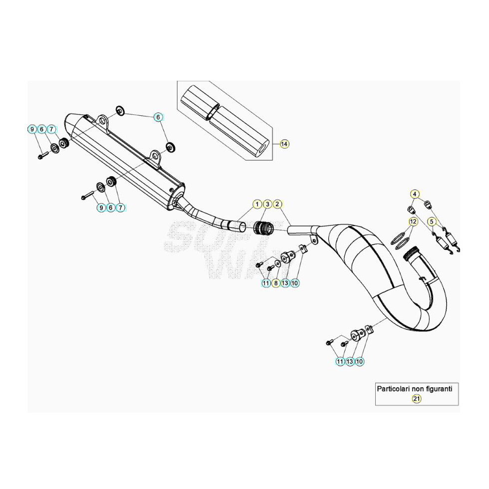 Beta RR125RC 20 Auspuffsystem Ersatzteile