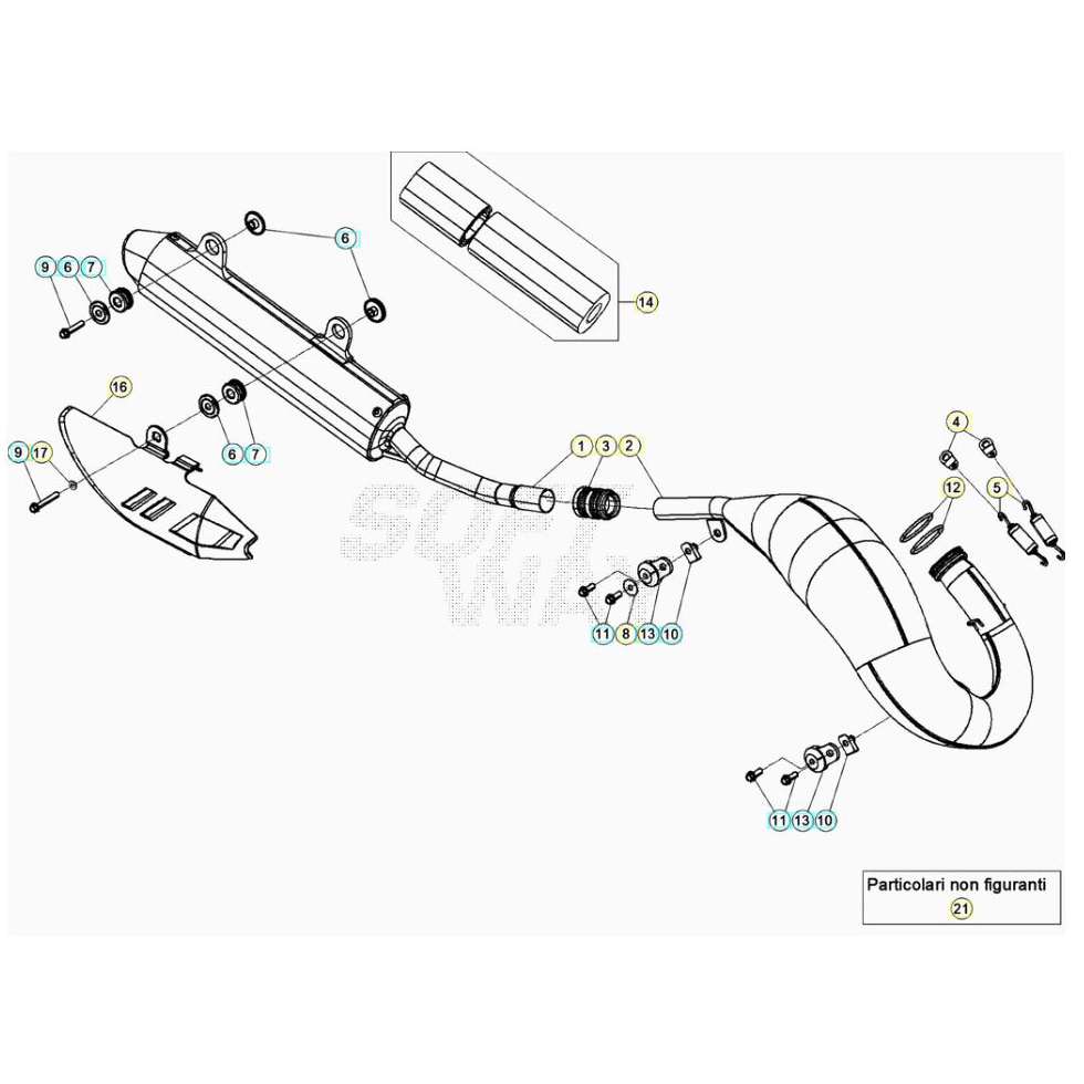 Beta RR200 20 Auspuffsystem Ersatzteile