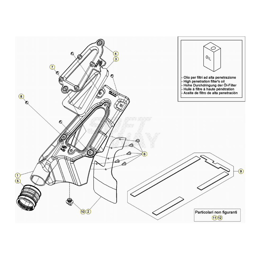 Beta EVO250 23 Luftfilterkasten Ersatzteile Beta EVO250 23 Luftfilterkasten Ersatzteile