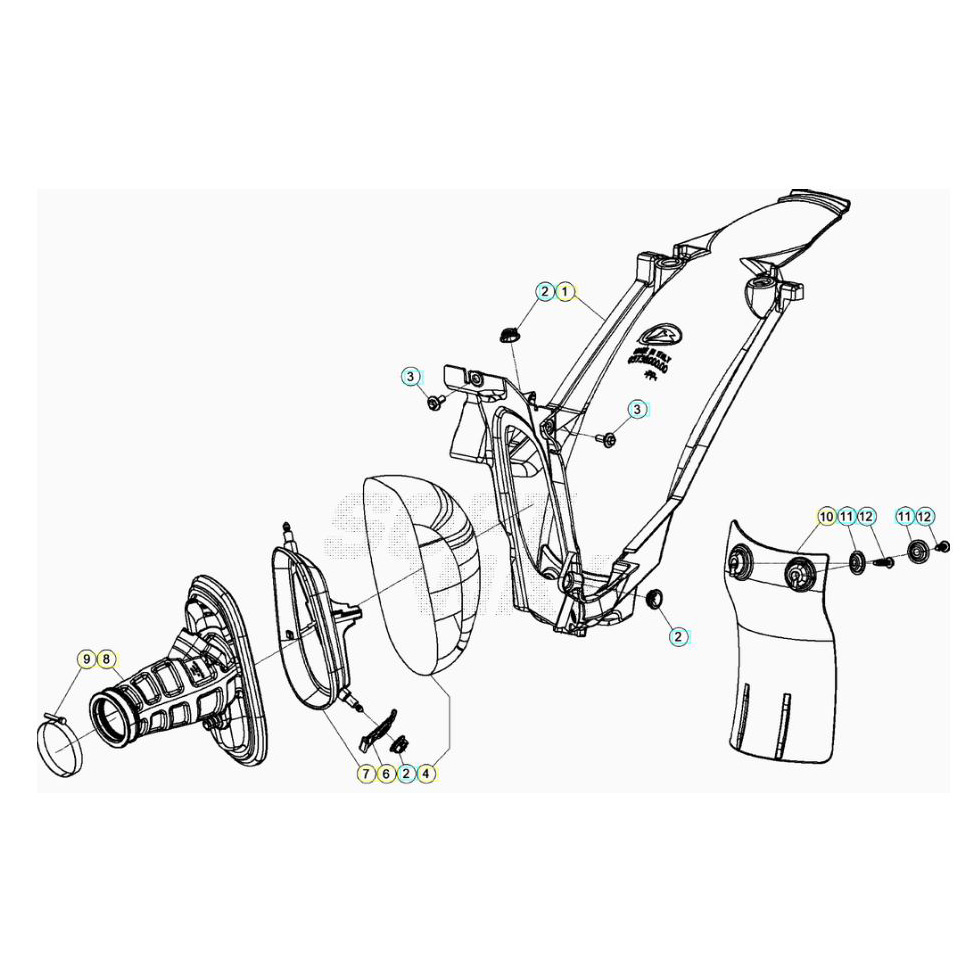 Beta RR125 20 Luftfilterkasten Ersatzteile