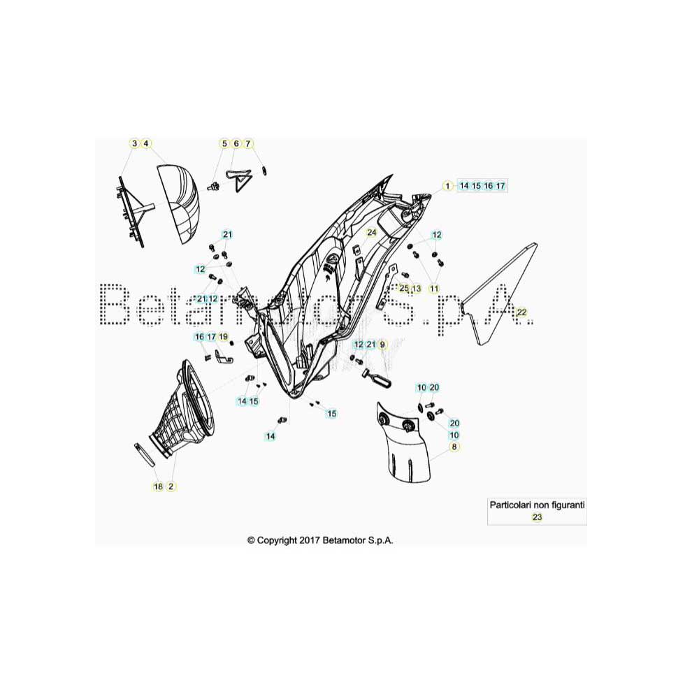 Beta RR250 19 Luftfilterkasten Ersatzteile