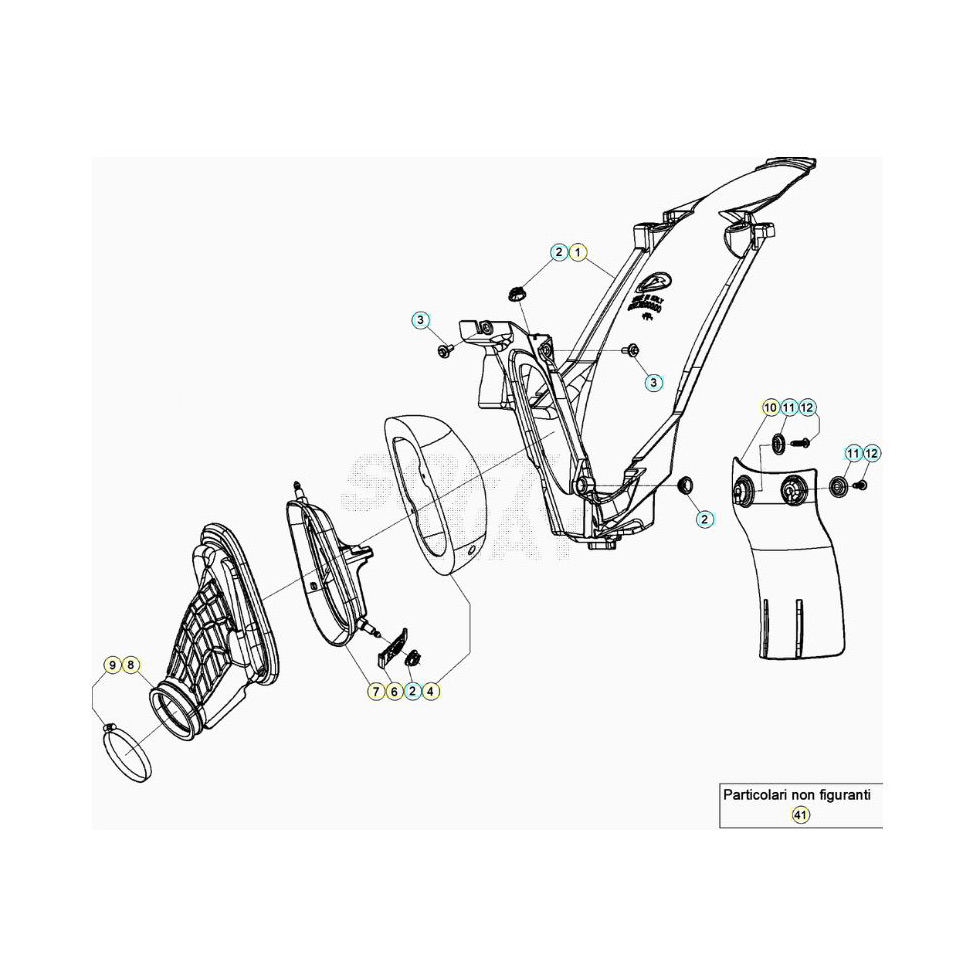 Beta RR250RC 21 Luftfilterkasten Ersatzteile