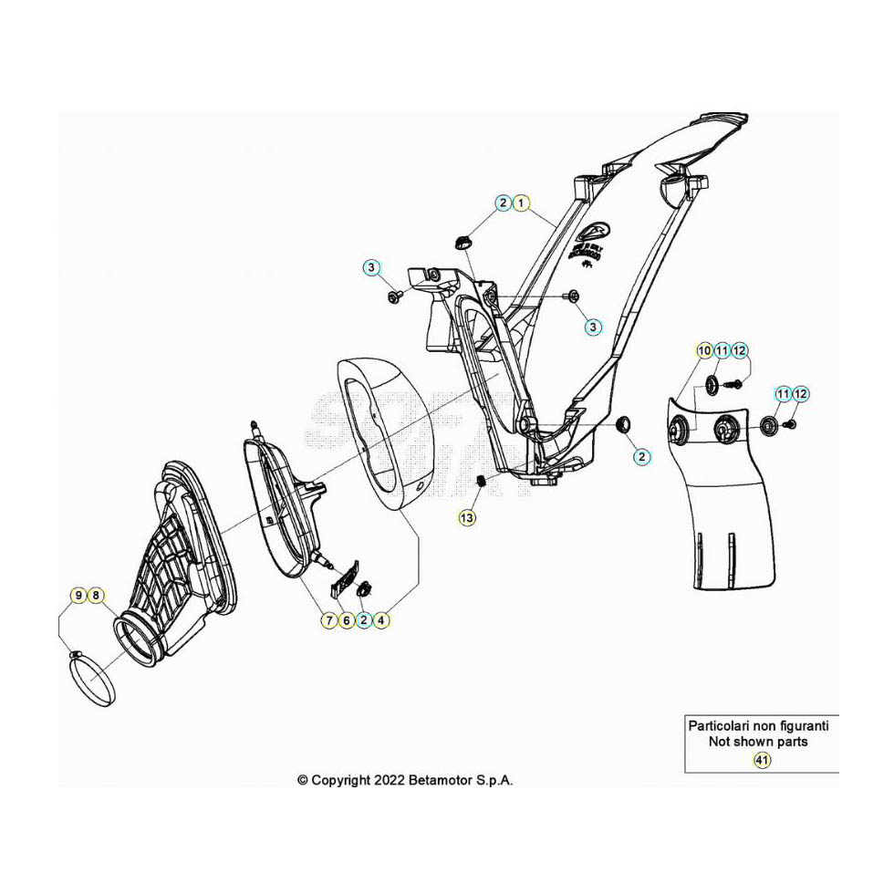 Beta RR250 24 Luftfilterkasten Ersatzteile