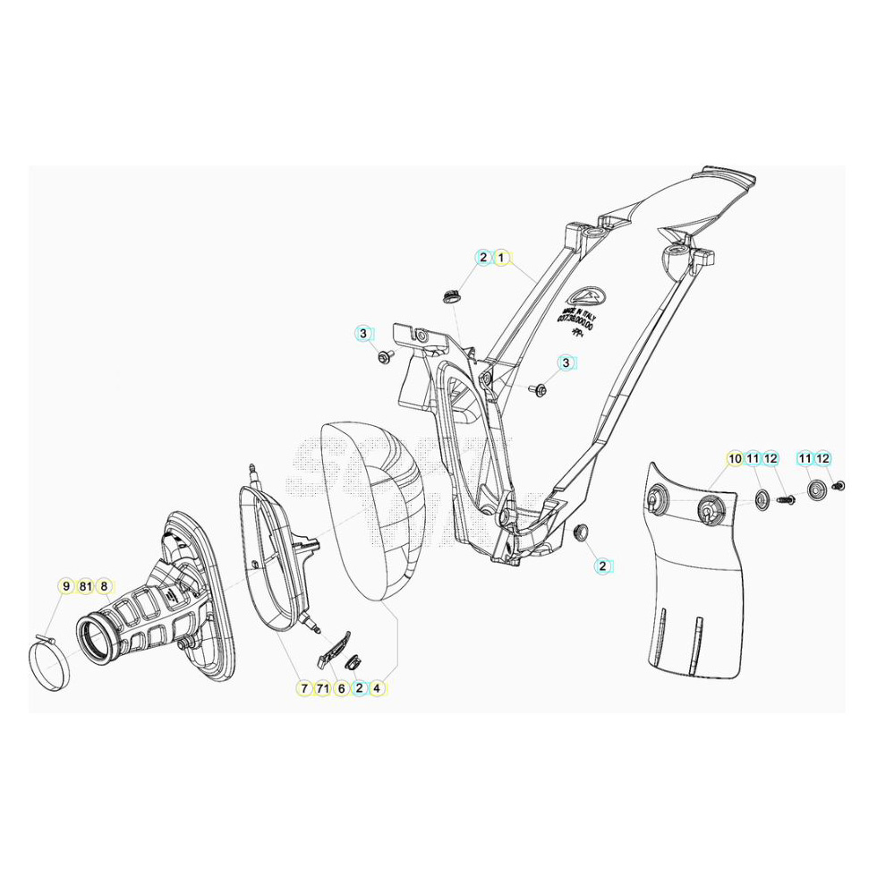 Beta RR430 20 Luftfilterkasten Ersatzteile