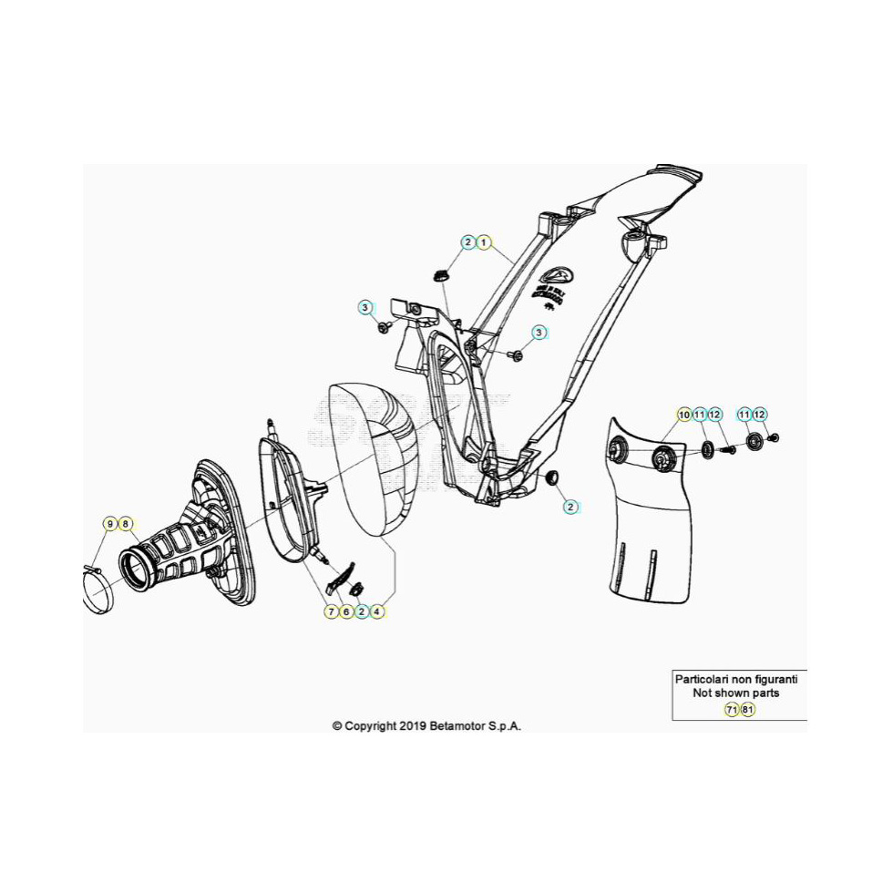 Beta RR430 24 Luftfilterkasten Ersatzteile