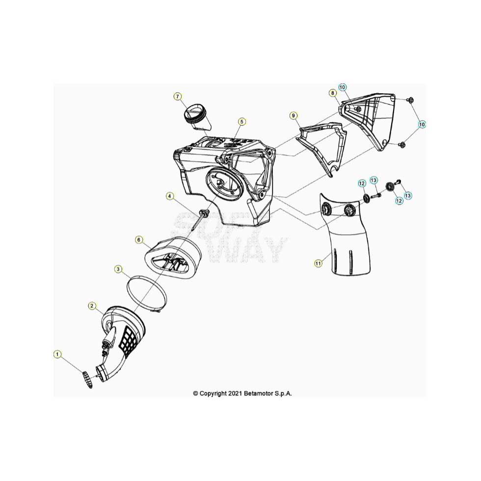 Beta RR50 23 Luftfilterkasten Ersatzteile
