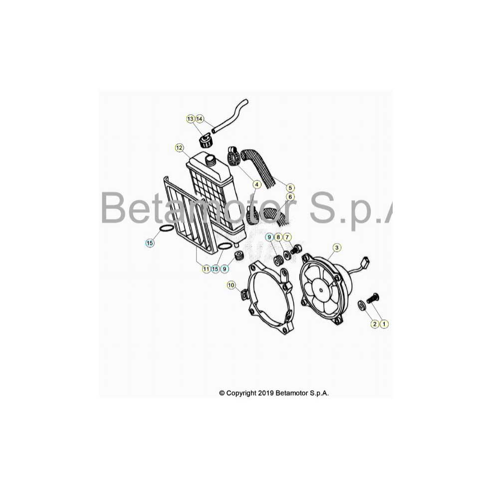 Beta EVO80 Junior 22 Kühlsystem Ersatzteile Beta EVO80 Junior 22 Kühlsystem Ersatzteile