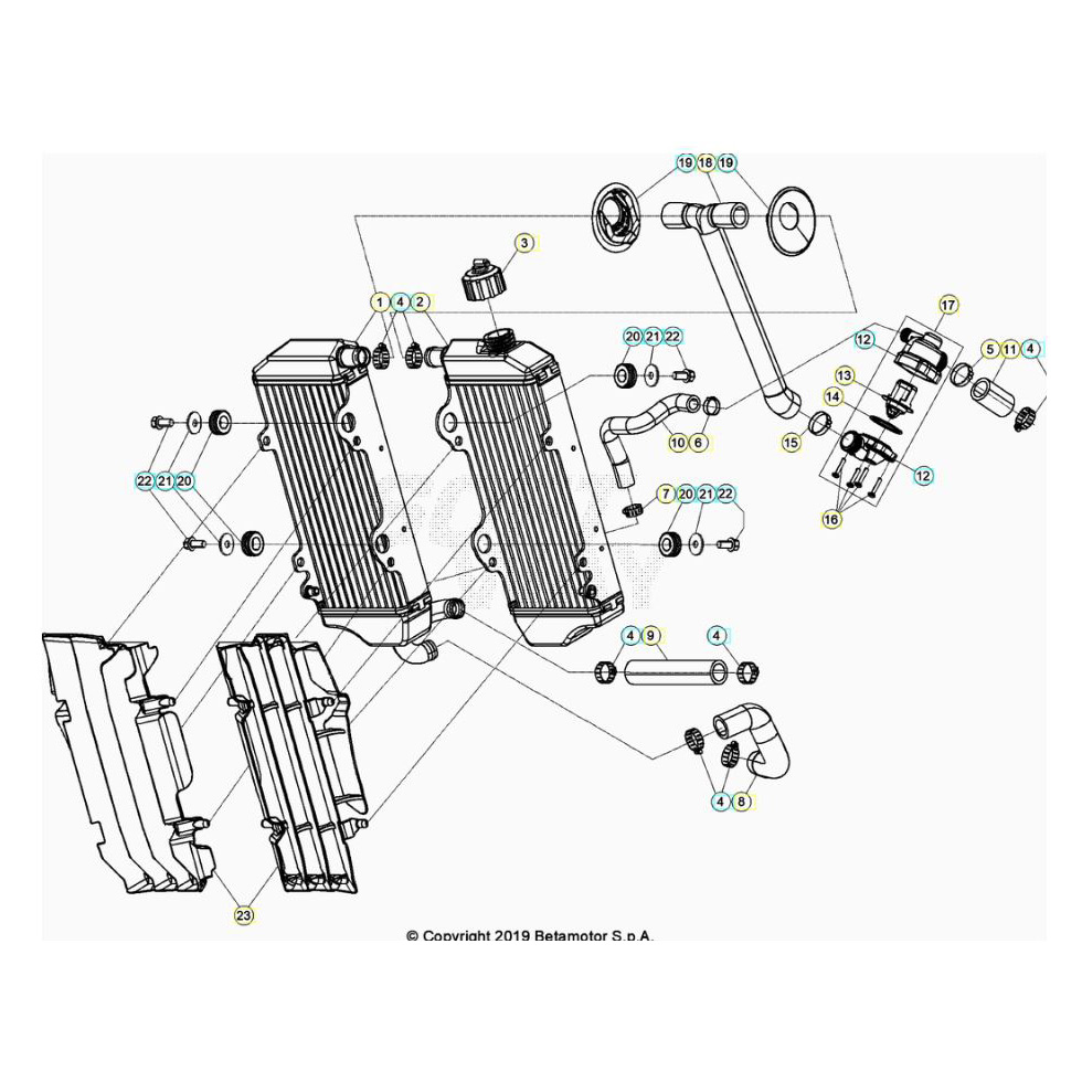 Beta RR300RC 20 Kühlsystem Ersatzteile