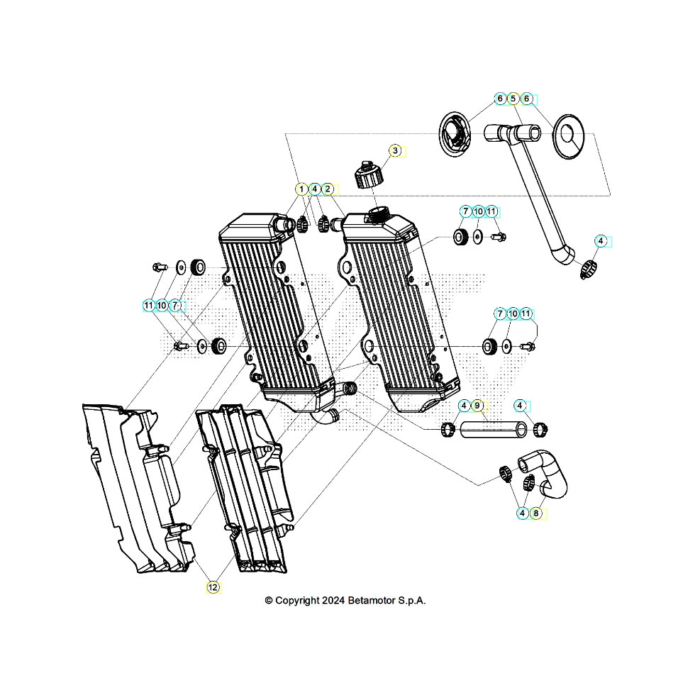 Beta RX300 25 Kühlsystem Ersatzteile
