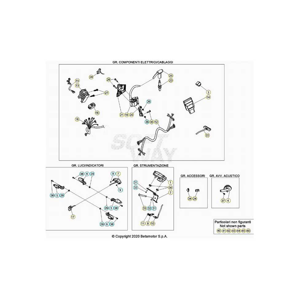 Beta EVO125 22 Kabelstrang Ersatzteile Beta EVO125 22 Kabelstrang Ersatzteile