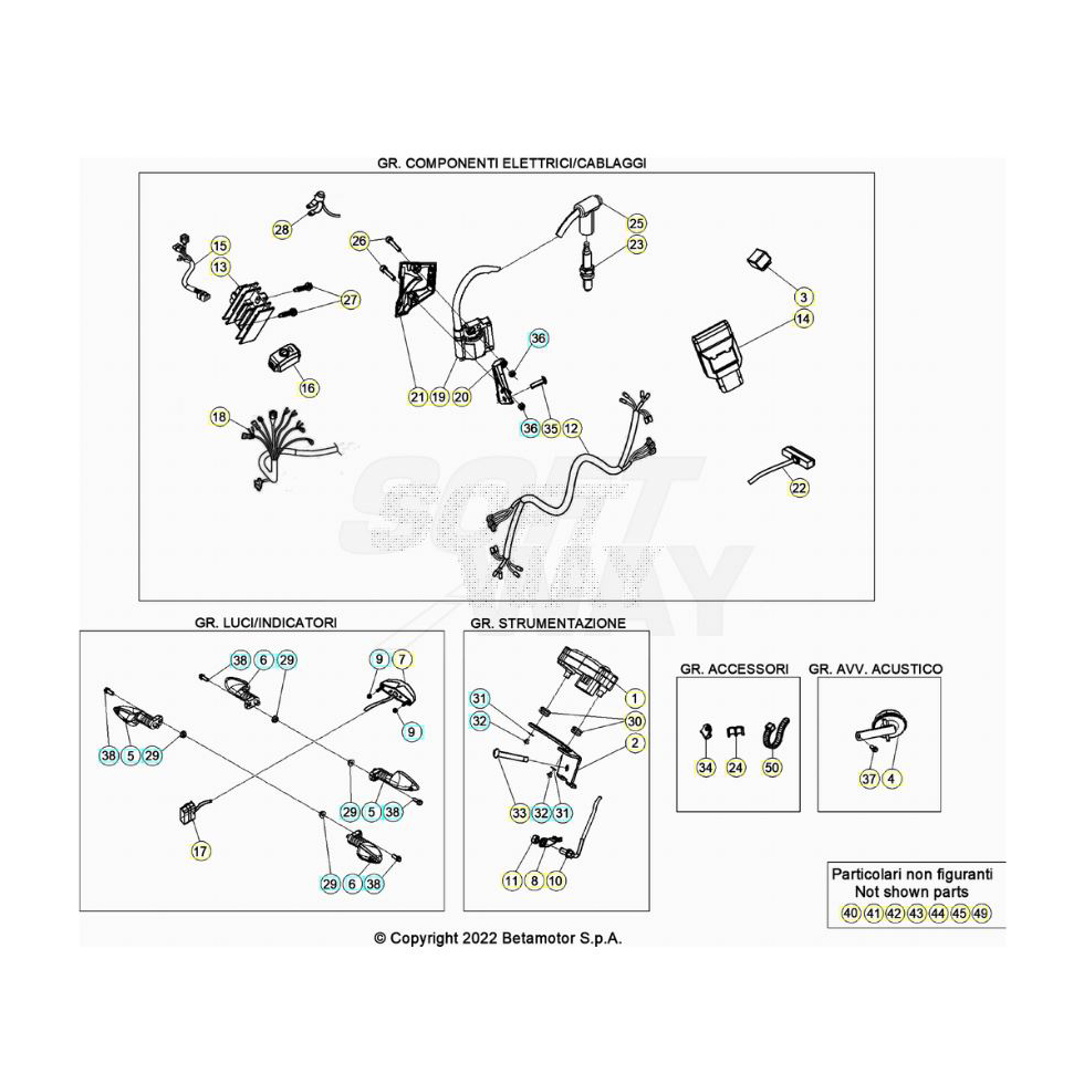 Beta EVO125 23 Kabelstrang Ersatzteile Beta EVO125 23 Kabelstrang Ersatzteile