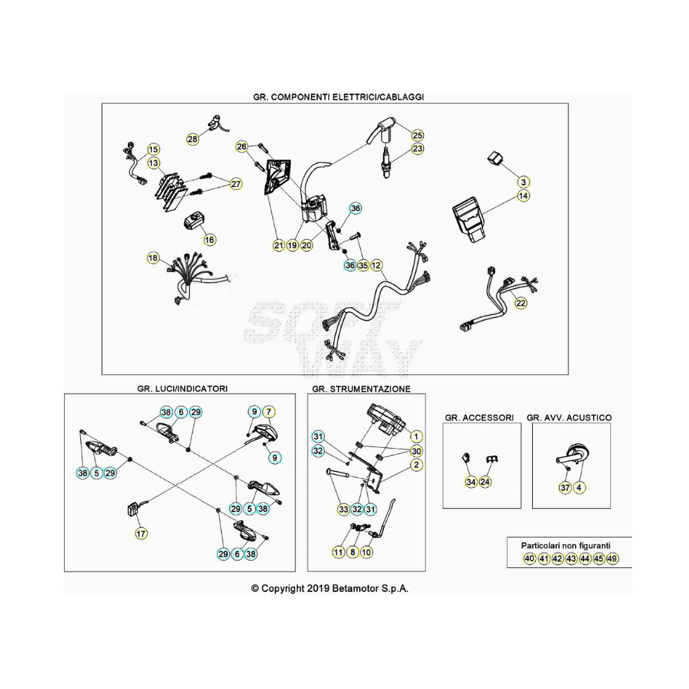 Beta EVO125 21 Kabelstrang Ersatzteile Beta EVO125 21 Kabelstrang Ersatzteile