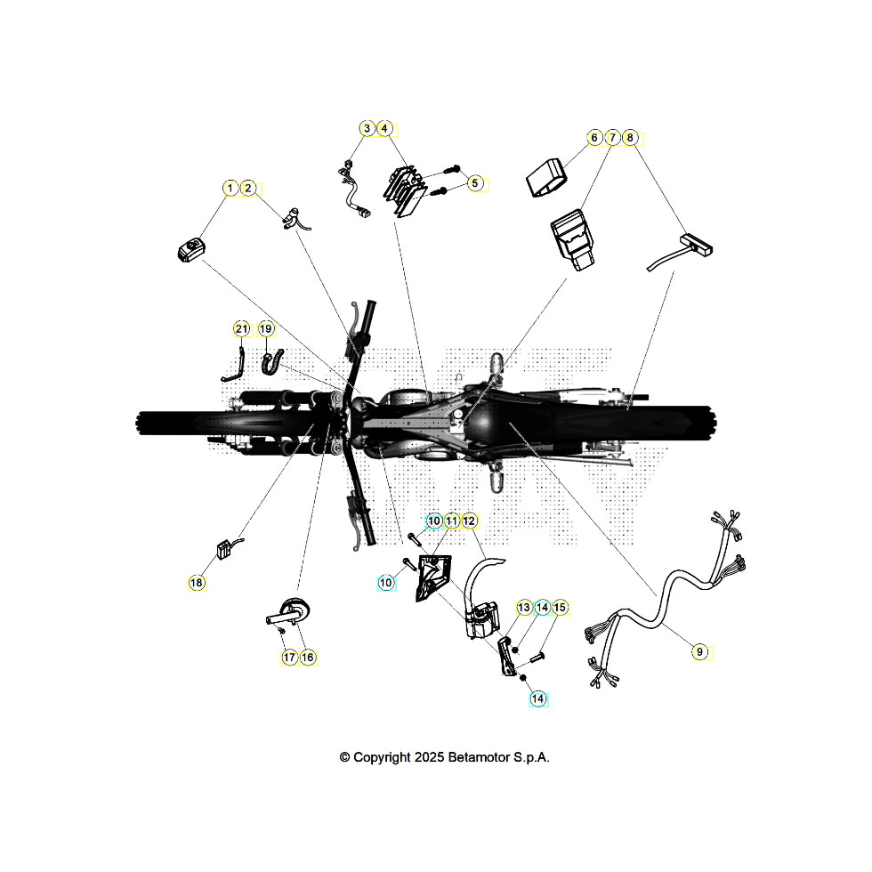 Beta EVO200 25 Kabelstrang Ersatzteile