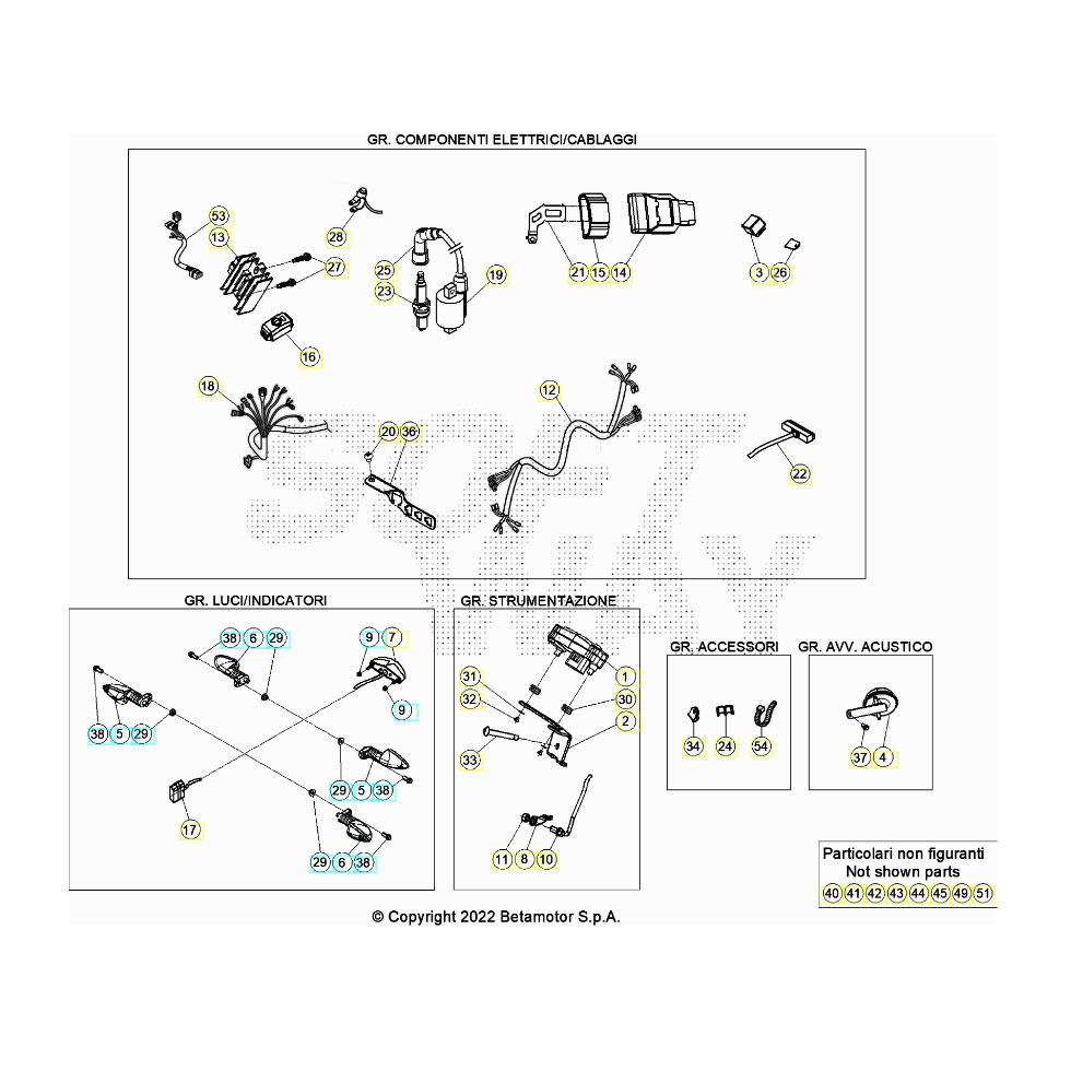 Beta EVO300 4T 23 Kabelstrang Ersatzteile