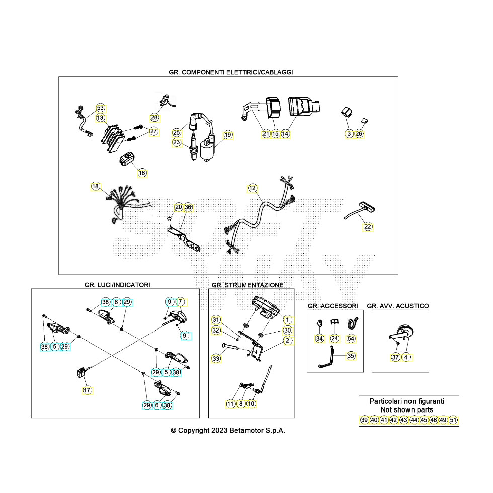 Beta EVO300 4T 24 Kabelstrang Ersatzteile