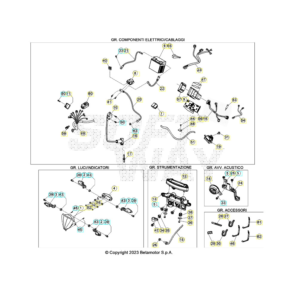 Beta RR300 24 Kabelstrang Ersatzteile