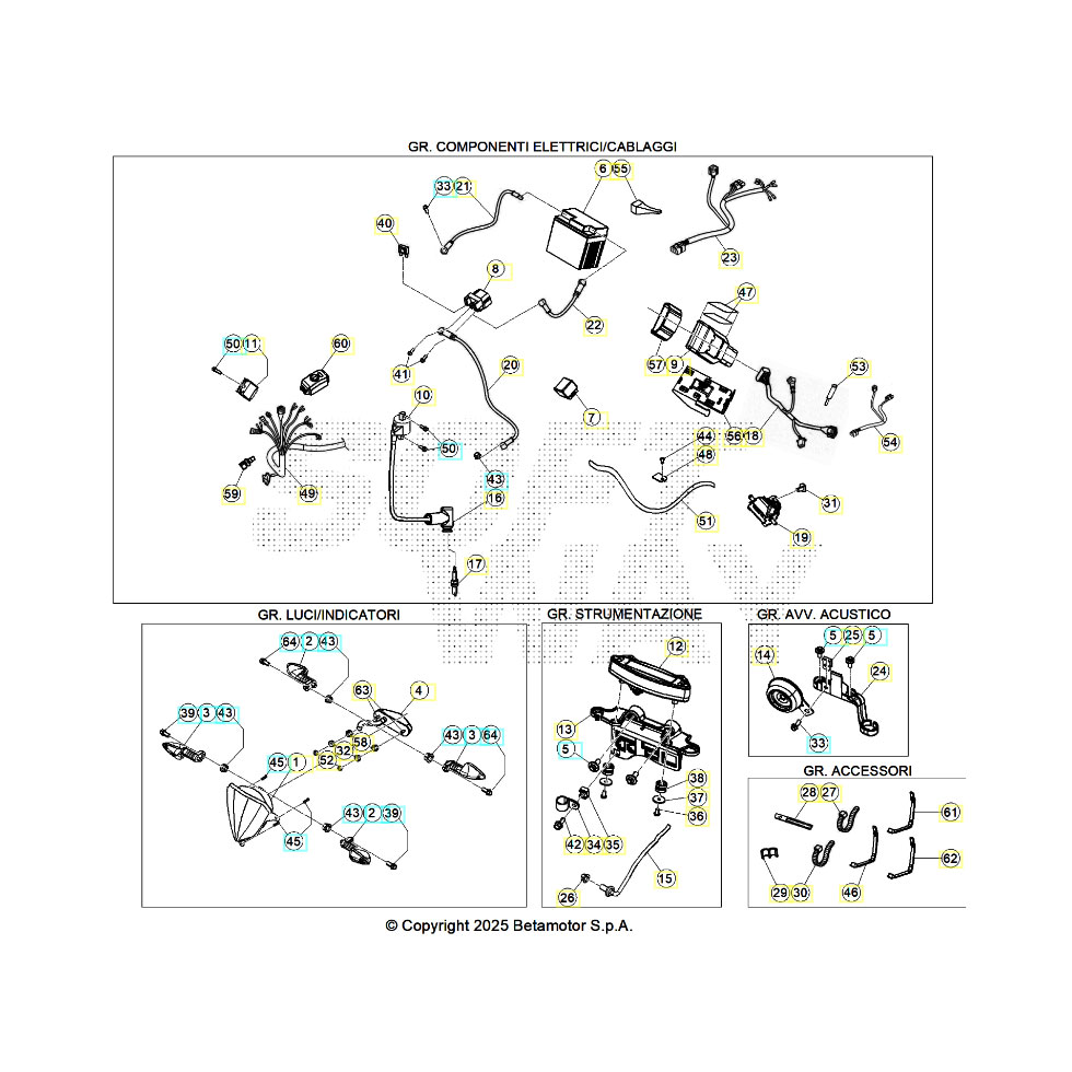 Beta RR300 26 Kabelstrang Ersatzteile