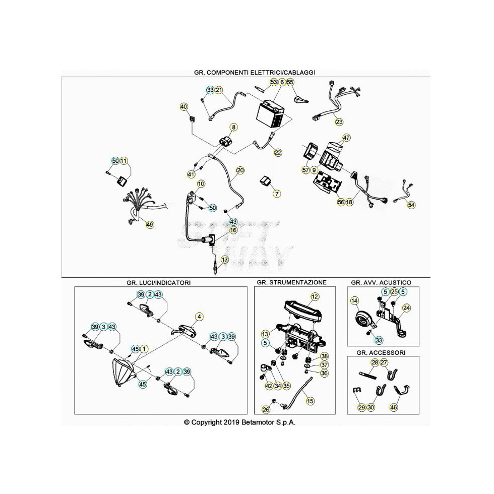 Beta RR300RC 20 Kabelstrang Ersatzteile