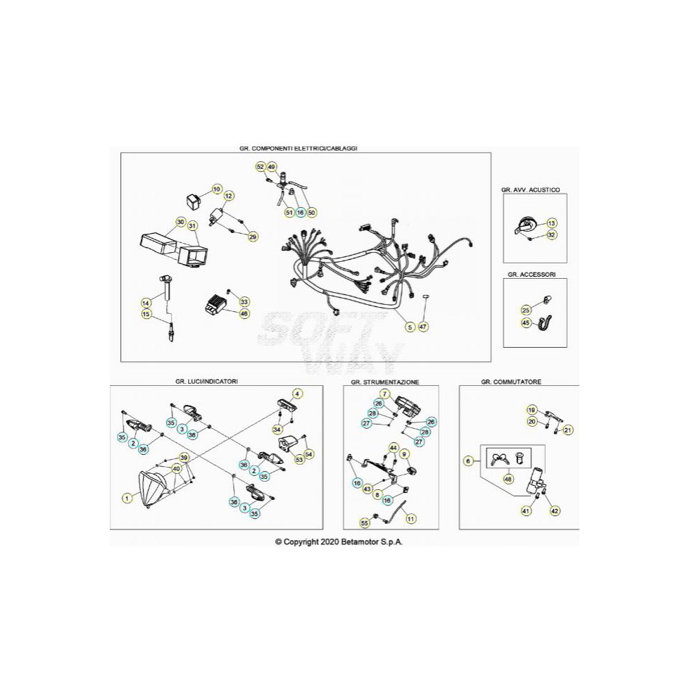 Beta RR50RC 20 Kabelstrang Ersatzteile