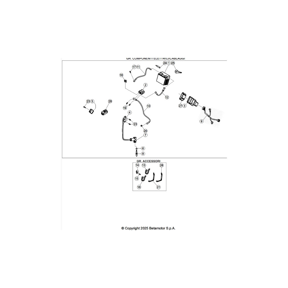 Beta RX350 26 Kabelstrang Ersatzteile