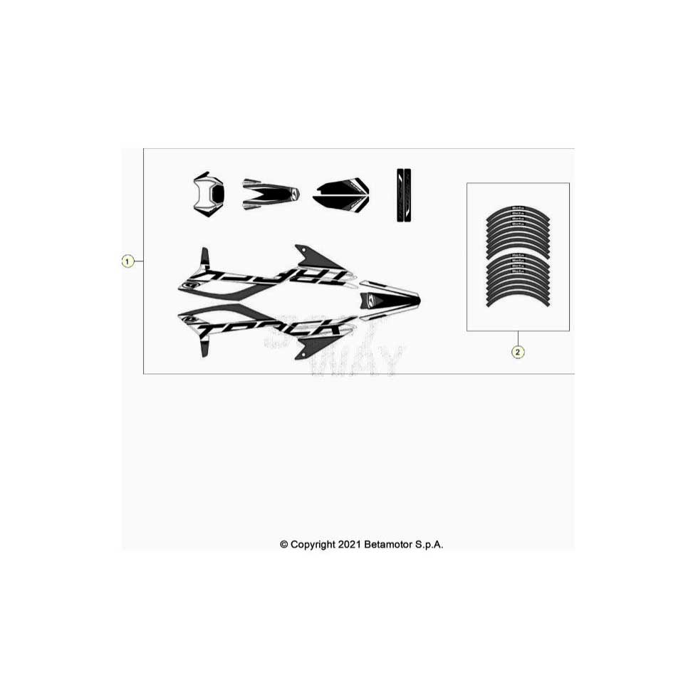 Beta RR50 Street Track 21 Verkleidung/Sitzbank/Tank 2 Ersatzteile Beta RR50 Street Track 21 Verkleidung/Sitzbank/Tank 2 Ersatzteile