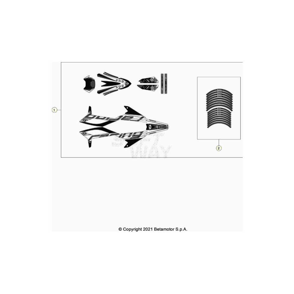 Beta RR50RC 21 Verkleidung/Sitzbank/Tank 2 Ersatzteile Beta RR50RC 21 Verkleidung/Sitzbank/Tank 2 Ersatzteile