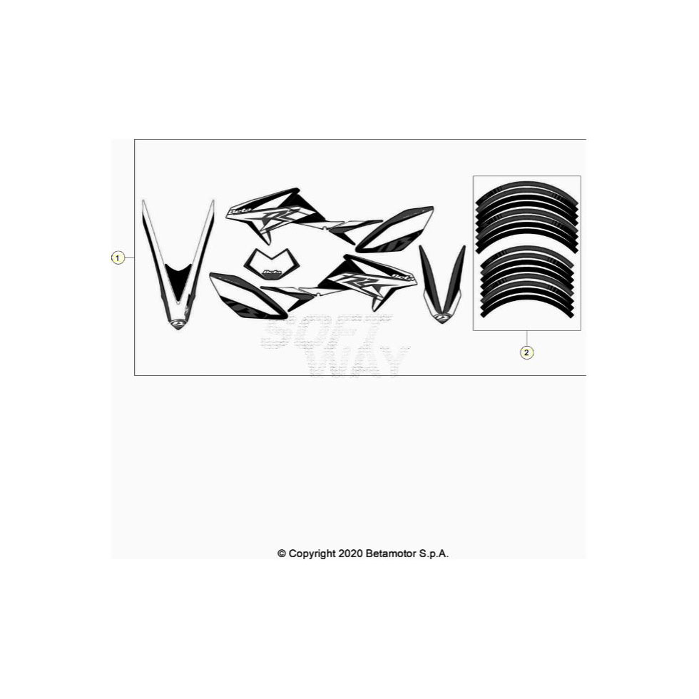 Beta RR50Sport 20 Verkleidung/Sitzbank/Tank 2 Ersatzteile Beta RR50Sport 20 Verkleidung/Sitzbank/Tank 2 Ersatzteile