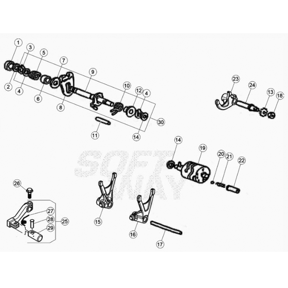 Beta RR50RC 21 Schaltung Ersatzteile