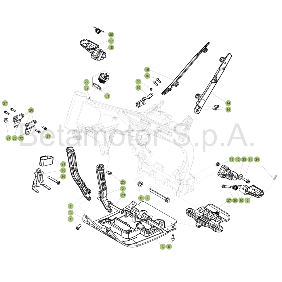 Beta EVO125 18 Rahmen Zubehör Ersatzteile Beta EVO125 18 Rahmen Zubehör Ersatzteile