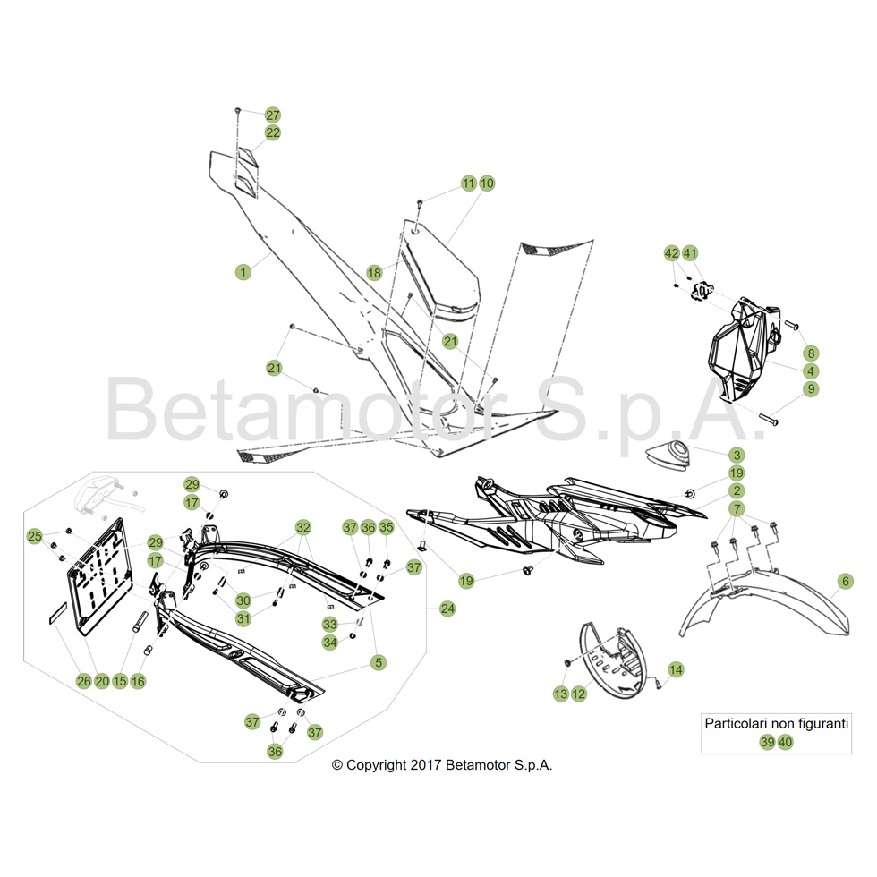 Beta EVO125 19 Verkleidung/Sitzbank/Tank 1 Ersatzteile Beta EVO125 19 Verkleidung/Sitzbank/Tank 1 Ersatzteile
