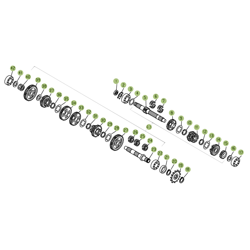 Beta EVO125 09 Getriebe Ersatzteile Beta EVO125 09 Getriebe Ersatzteile