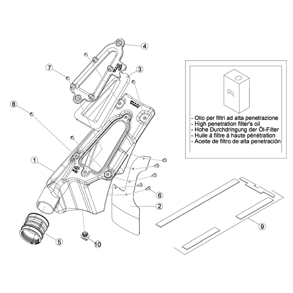 Beta EVO125 12 Luftfilterkasten Ersatzteile Beta EVO125 12 Luftfilterkasten Ersatzteile