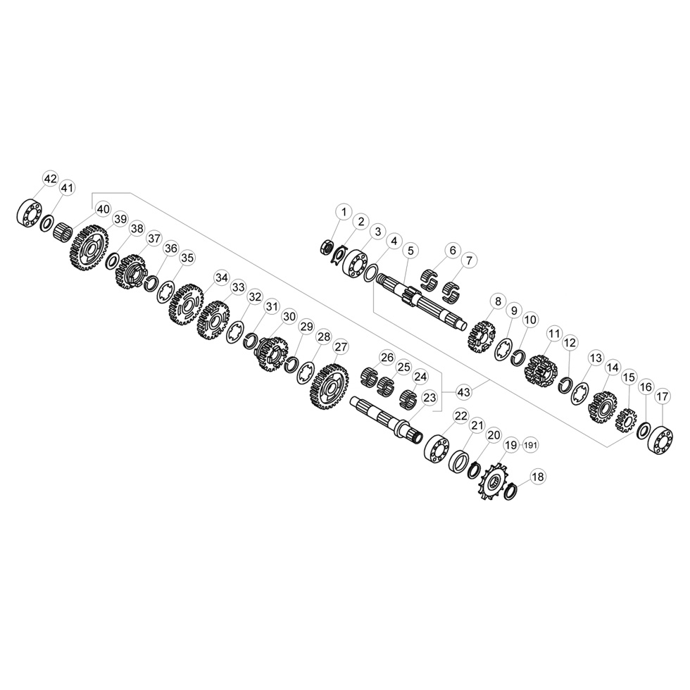 Beta EVO125 13 Getriebe Ersatzteile Beta EVO125 13 Getriebe Ersatzteile