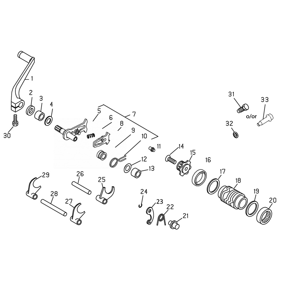 Beta EVO300 15 Schaltung Ersatzteile