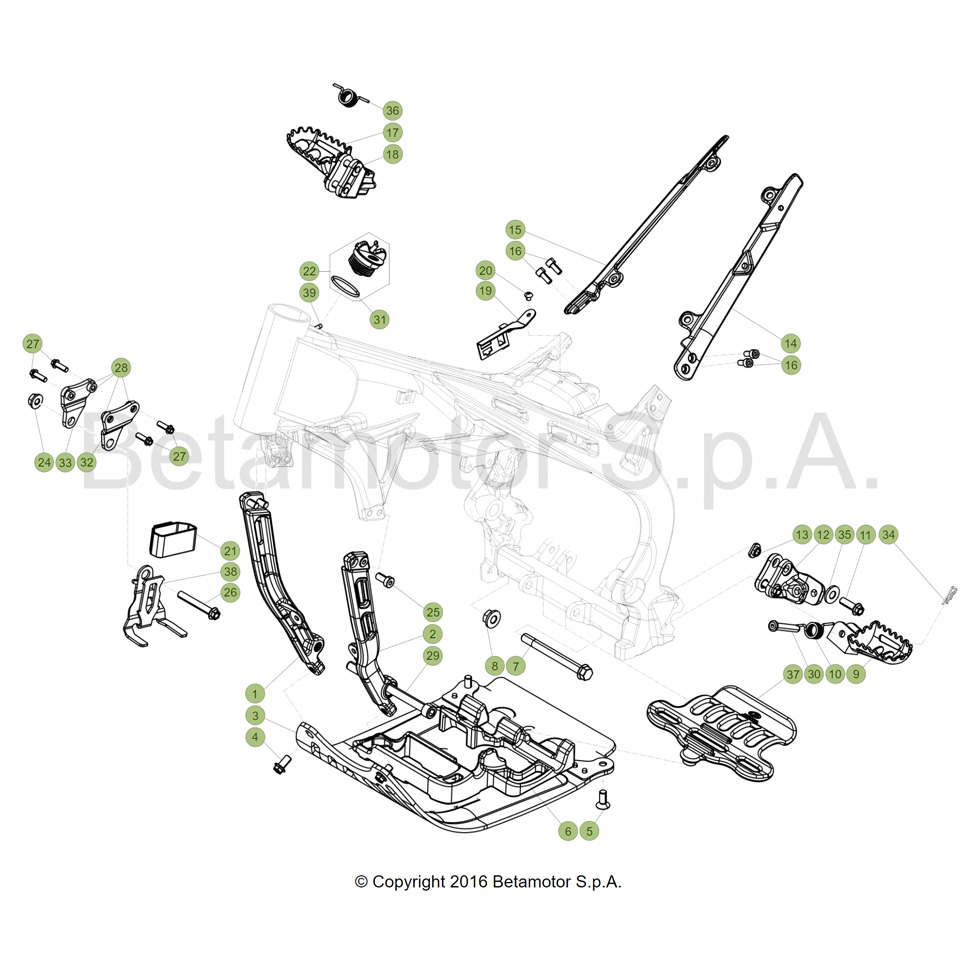 Beta EVO250 19 Rahmen Zubehör Ersatzteile Beta EVO250 19 Rahmen Zubehör Ersatzteile