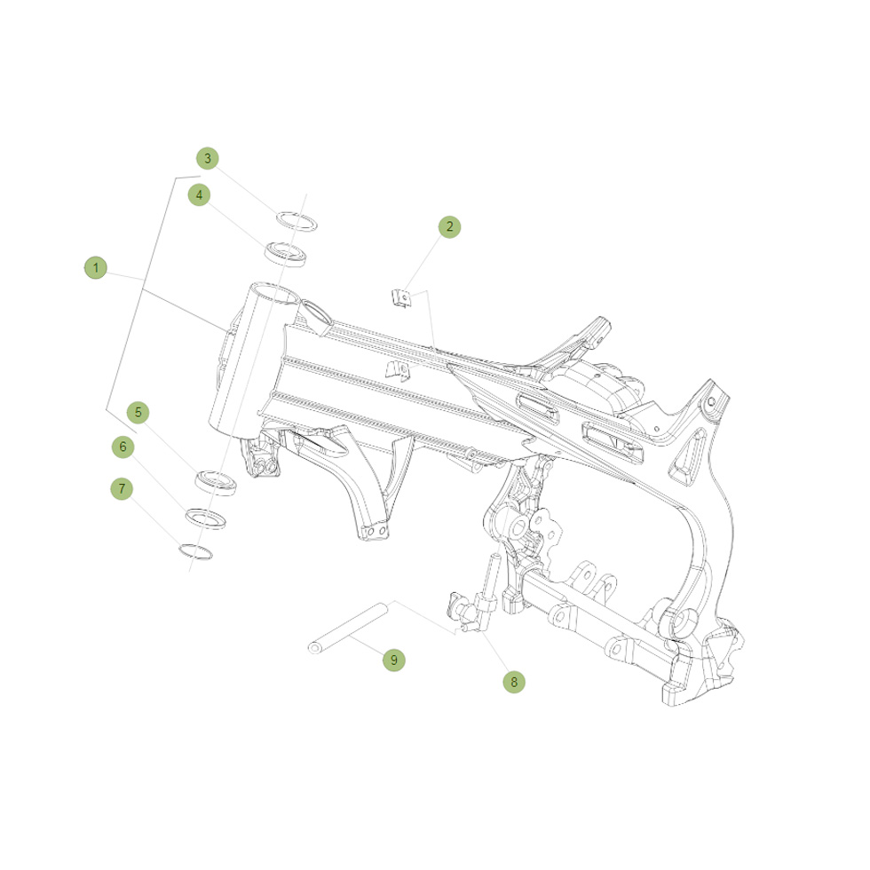 Beta EVO250 Factory 13 Rahmen/Ausleger Ersatzteile